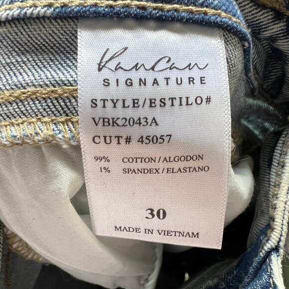 KanCan High Rise Cropped Straight Jean Size 30 - Picture 8 of 8